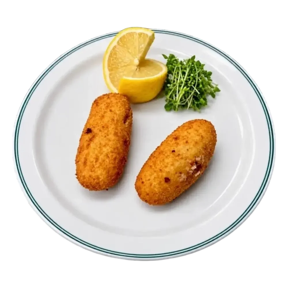 Croquettes de crevettes grises.