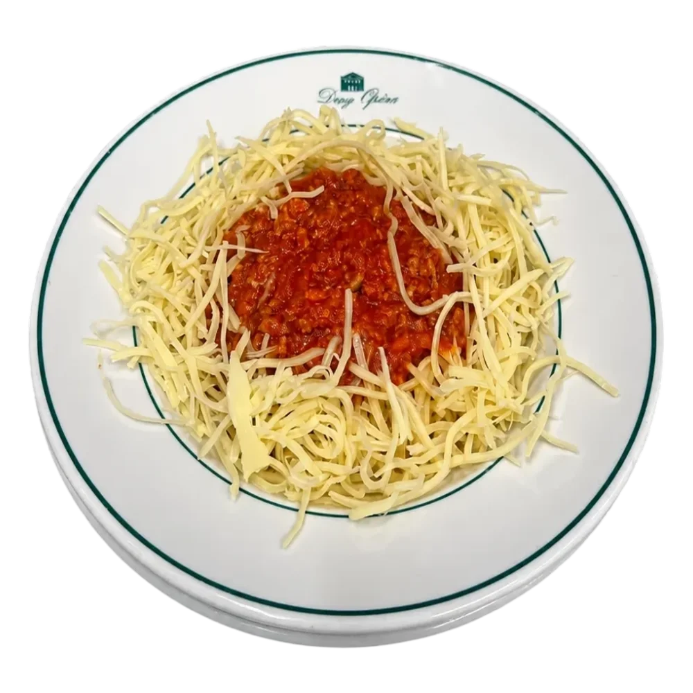 Spaghetti bolognaise et Emmental Suisse