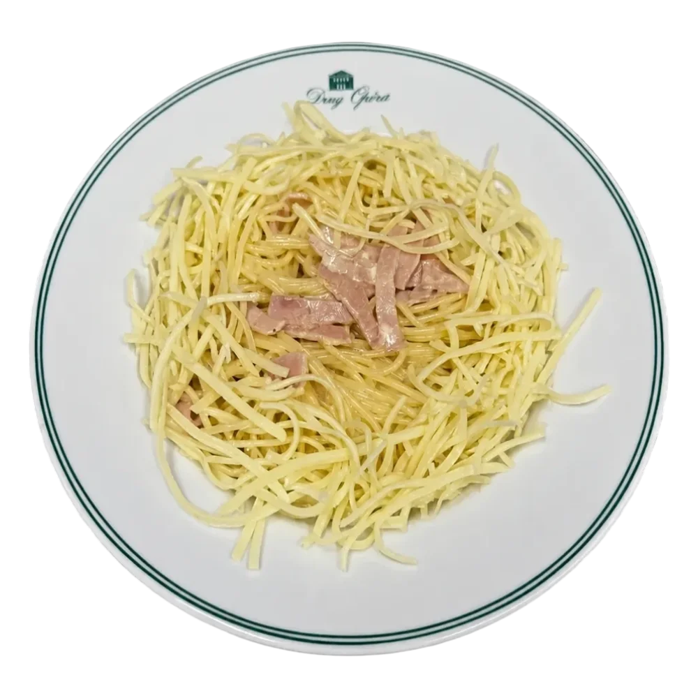 Spaghetti jambon et Emmental suisse